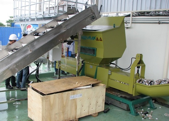 Entwässerung von PET-Flaschen